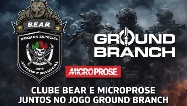 CLUBE BEAR CONVIDADO PELA MICROPROSE PARA VÍDEO PROMOCIONAL DE GROUND BRANCH